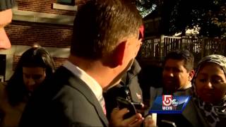 Voters casting ballots in Boston
