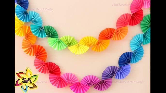 6Pcs Colored Crepe Paper Roll DIY Origami Party Decor Rainbow