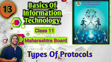 Chapter 1 Basics Of Information Technology Maharashtra Board New Syllabus 11th IT types of protocols