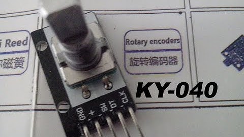 Arduino: Rotary encoder (KY-040 37in1 kit) | TechKrowd