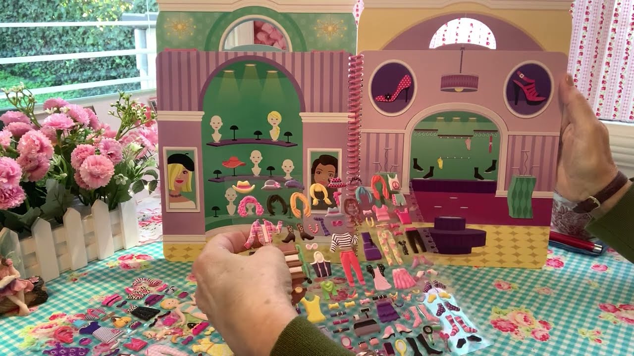 ASMR Sticker Book: “Day of Glamour.”  Relaxing&Meditative (Soft Spoken)