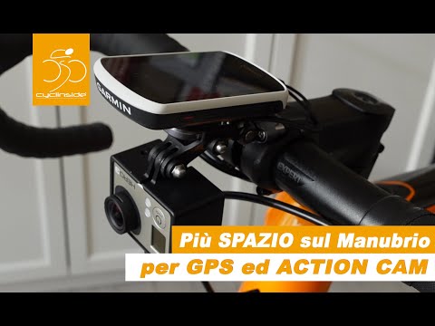 Più SPAZIO sul Manubrio per GPS ed ACTION CAM