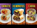 1 Min vs. 10 Min vs. 1 Hora Burritos ¿Cuál eliges tu? 🌯