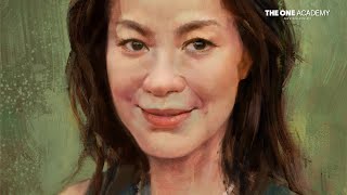 Drawing of Michelle Yeoh