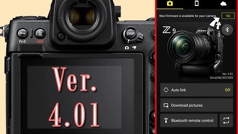 2023-10-08 Nikon Z9 Camera Firmware update through Nikon App Snap-Bridge