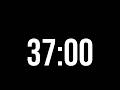 37 Minute Timer With Alarm ⏰ | Black Screen | No Music
