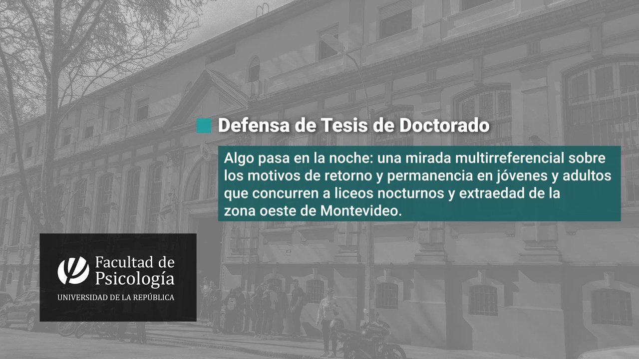 Defensa de Tesis doctoral de Diego Cuevasanta
