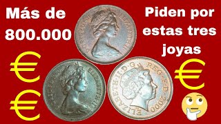 Mas de 800.000 € Piden x estas tres joyas. Two new Pence 1971, Two new pence 1980 y Two Pence 2000