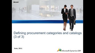 Microsoft Dynamics AX: How to Define Procurement Categories and Catalogs 3 of 3