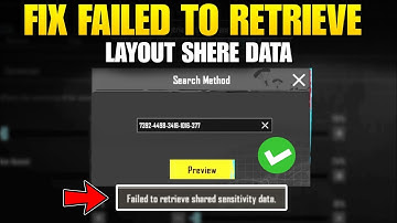 Fix failed to retrieve layout share data Problem Solve | How To Use Control Code In BGMI PUBG MOBILE