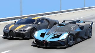 ASSETTO CORSA - BUGATTI BOILDE VS BUGATTI CHIRON SUPER SPORT 300  | 20KM DRAG RACE
