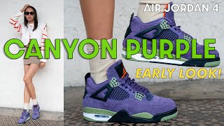 EARLY LOOK 🤯 Jordan 4 Canyon Purple On Foot Review and How to Style