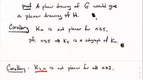 MATH 474 - Section 9.1 Characterization of Non-Planar Graphs