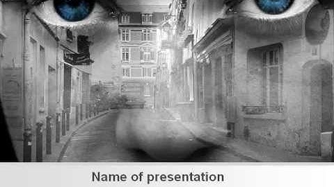 Homeless Children PowerPoint Template by PoweredTemplate.com