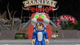 Escaping from THE CARNIVAL OF TERROR FULL GAME WALKTHROUGH - Roblox Obby