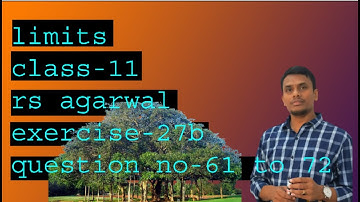 limits and derivatives | class 11 maths |exercise 27b|rs agarwal |