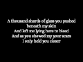 Apocalyptica ~ Broken Pieces (lyrics) ft. Lacey Sturm from Flyleaf