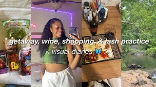 visual diary 🦋 ep.16 Getaway, Shopping, Groceries, &amp; Lash Practice