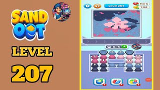 Sand out color puzzle level  207 solution and walkthrough 