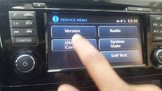 Hidden Nissan Connect Service settings menu screenshot 3