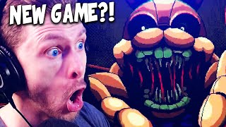 FNAF INTO THE PIT GAMEPLAY TRAILER REACTION!!