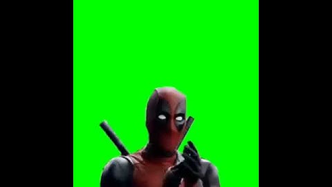Deadpool clapping hands greenscreen