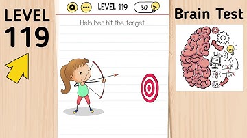 Brain Test Level 119 Help Her Hit The Target.