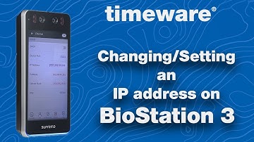 Setting the IP Address on a Suprema BioStation 3