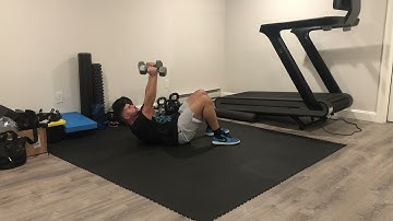 Matthew Ibrahim | DB Floor Press w/ Partial Sit-Up Iso