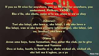 Kizz daniel - EKO lyrics