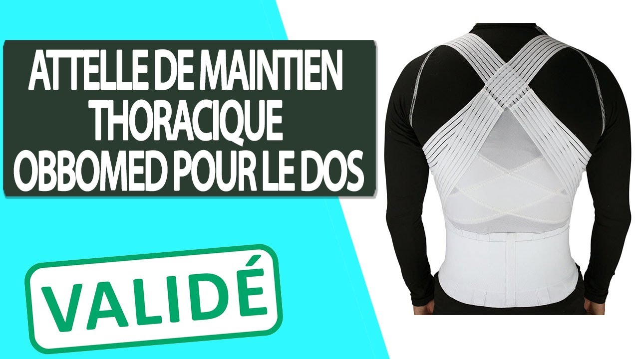 Avis Correcteur de Posture Thoracique / Attelle de Maintien du Bas du
