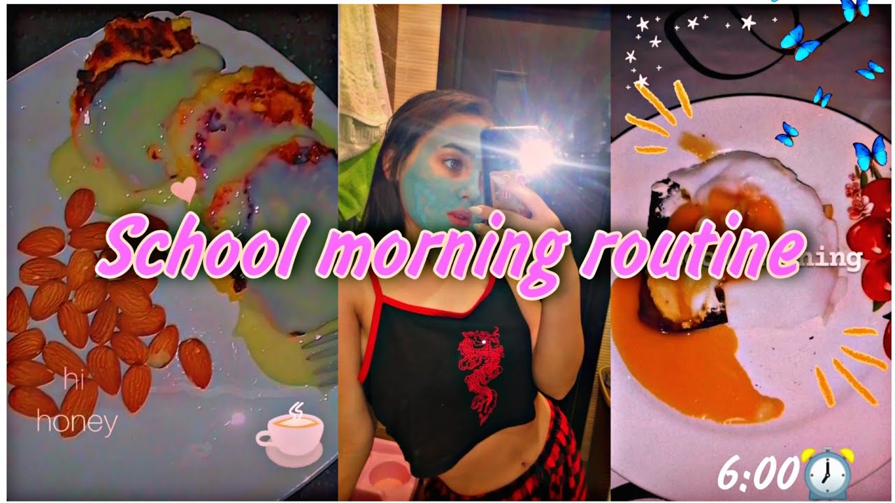 МОЁ ШКОЛЬНОЕ УТРО 2021⏰💤/school morning routine🦋 6:00⏰🎒 - YouTube
