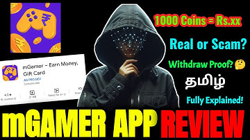 mGamer App Review |  Real or Fake? Fully Explained in Tamil | Online money Earning app | Time Review
