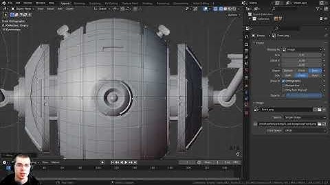 Sci-Fi Security Drone - Part 1 (Blender Tutorial)