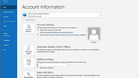 Como mudar de IMAP para POP no Outlook 2016?