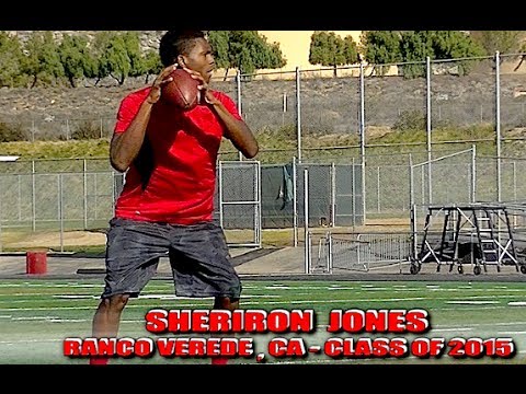 Gridiron Bombers : Year Of The Quarter Back : Sheriron Jones ( Rancho Verde, CA)