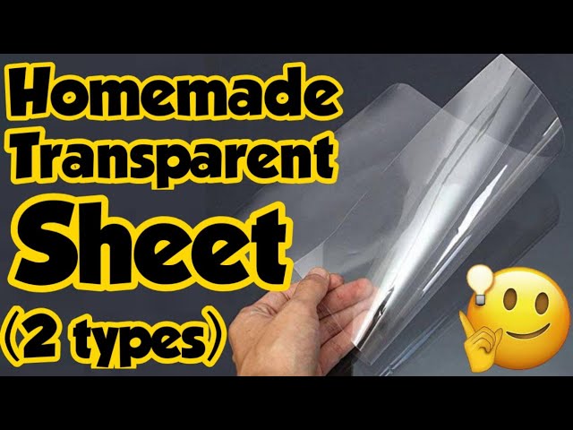 Diy Transparent Sheet/how to make plastic sheet/homemade pvc sheet