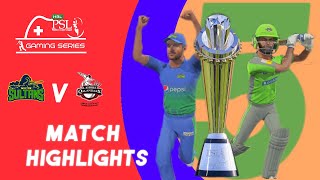 Final Multan Sultan vs Lahore Qalandars | Match 34 | PSL 5 Gaming Series | Cricket 19