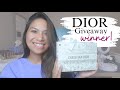 Dior giveaway winner  congratulations  flawless beautys viral beauty  artsy momsy