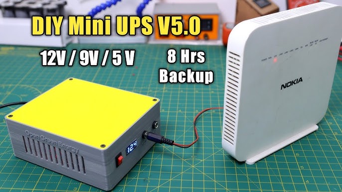 Shanqiu SAI Mini UPS para Router, Módem, WiFi, Cámara de Vigilancia con  Entrada DC o USB Salida 5V USB 5V 9V 12V 2A DC : .es: Informática