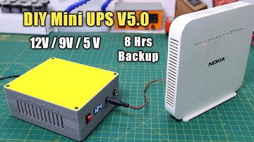 DIY Mini UPS voor WiFi Router V5.0 || Meerdere uitgangen 12V / 9V / 5V