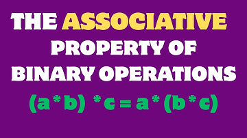 The Associative Property of Binary Operations in Math