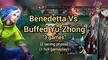BENEDETTA VS BUFFED YU-ZHONG | LANING | GUIDE | TIPS | GAMEPLAY🔥#benedetta #mobilelegends #gameplay
