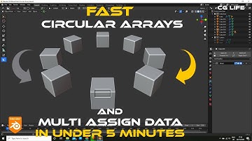 Circular Array and Multi Assign Data | Blender Tutorial