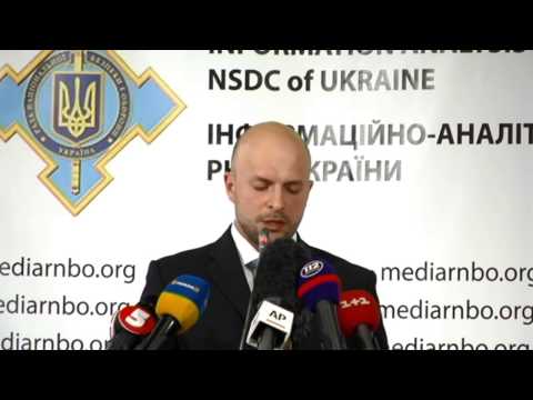 Volodymyr Polyovyi. Ukraine Crisis Media Center, 7th of September 2014