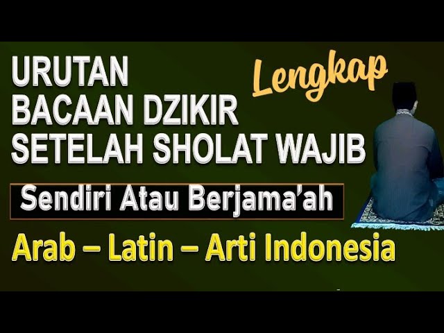 Urutan Dzikir Setelah Sholat Wajib (Lengkap) - Ust. Mahmud Asy-Syafrowi class=