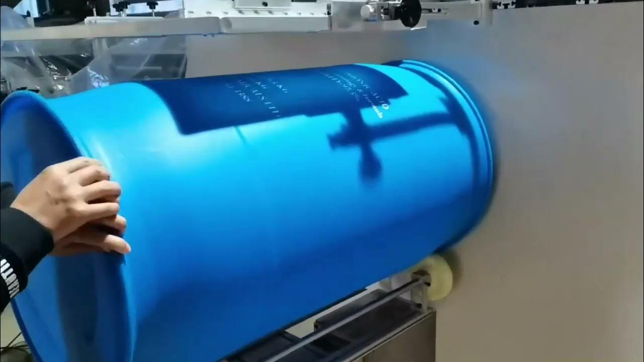 Big Drums/Barrel/Pail/Keg Screen Printing Machine YouTube