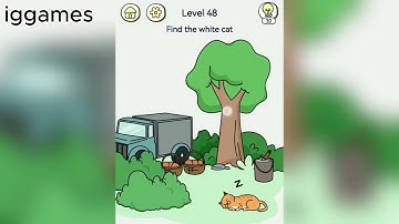 Brain Out 2 Level 48 Find the white cat