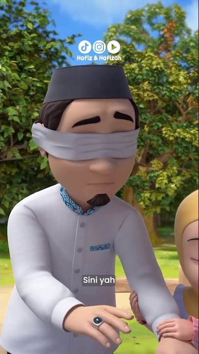 Waduh kenapa ayah matanya ditutup gitu ya? Emangnya ada apa sih? #hafizhafizah #shorts #viral