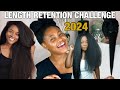 LENGTH RETENTION CHALLENGE 2024 | STEP BY STEP ROUTINE  & STYLES #waistlengthhair